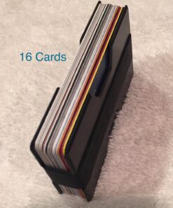 ROCO MINIMALIST Aluminum Slim Wallet RFID BLOCKING Money Clip - No.2 Black 55 71fZnOxFStL