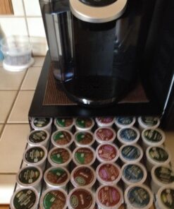 Home-It K Cup Holder for Counter - Storage Drawer for Keurig K-Cup Coffee Pod Organizer - Metal Designed K-Cup Storage, 42 Pod Capacity Compact Under Coffee Pot 36 71fZxKXwbIL