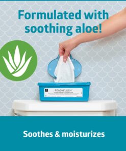 Medline ReadyFlush Large Adult-Sized 8x12 Personal Cleansing Cloths - Tub of 60 Flushable Wipes 11 71fa7HoQkL