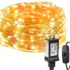 Lighting EVER Fairy Lights Plug in, 33ft 100 LED String Lights for Bedroom, Warm White Copper Wire Lights, Waterproof Indoor Outdoor Decorative Fairy Lights for Patio, Garden, Balcony, Vases, Craft 33 ft 21 71fae4QF8tL
