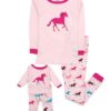 Leveret Kids & Toddler Pajamas Matching Doll & Girls Pajamas 100% Cotton 2 Piece Pjs Set (Size 2 Toddler-14 Years) 10 Years Horse 12 71fbsIpCFL