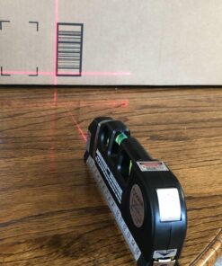 Laser Level Line Tool, Qooltek Multipurpose Cross Line Laser 8 feet Measure Tape Ruler Adjusted Standard and Metric Rulers for hanging pictures 52 71fbveJCu9L