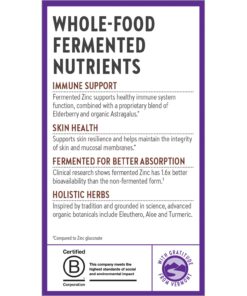 New Chapter Zinc Supplement, Fermented Zinc Complex, ONE Daily for Immune Support + Skin Health + Non-GMO Ingredients, Easy to Swallow & Digest, 60 Count (2 Month Supply) 60 Count (Pack of 1) 17 71fceF4OySL
