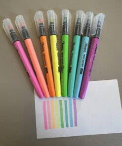 SHARPIE Highlighter, Clear View Highlighter with See-Through Chisel Tip, Stick Highlighter, Assorted, 8 Count 8 Count (Pack of 1) 48 71fd494xaLL