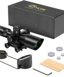 CVLIFE 2.5-10x40e Red & Green Illuminated Scope with 20mm Mount Red Laser 40 71fdPJOZszL 3