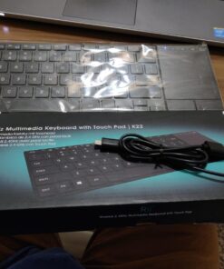 Rii K22 Ultra Slim 2.4 Gigahertz Mini Wireless Multimedia Keyboard with Touchpad for PC and Laptop 2.4G 22 71fgwYyntYL