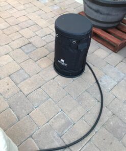 Outland Living Firebowl UV and Weather Resistant 740 Propane Gas Tank Cover with Stable Tabletop Feature, Fits Standard 20 lb Tank Cylinder, Ventilated with Storage Pocket Cover + Tabletop Black 33 71fh1KdR0WL