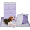 Petphabet 100 Pack Dog Pee Pads 23 by 24 Inches,Lavender Scented Dog Training Pads with Attractant 23 X 24 in