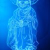 Master Yoda 3D Night Light LED Illusion Lamp Bedside Desk Table Lamp, Loveboat 7 Color Changing Lights with Acrylic Flat & ABS Base & USB Charger as Home Decor and A Best Gift Master Yoda 30 71fi19zDa0L