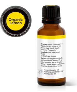Plant Therapy Organic Lemon Essential Oil 100% Pure, USDA Certified Organic, Undiluted, Natural Aromatherapy, Therapeutic Grade 30 mL (1 oz) 1 Fl Oz (Pack of 1) 11 71fifxe5tOL