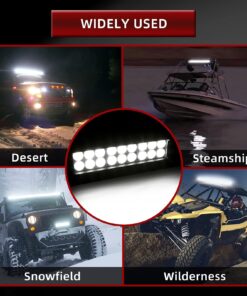 YITAMOTOR LED Light Bar 2Pack 54W 9inch Led Light Pod Spot Flood Combo Offroad Light Driving Fog Light Reverse Light Waterproof Van ATV Motorcycle Truck Boat Golf Cart 12V, 2 Years Warranty 9" 54W Combo Black 14 71fjd0Ox7L