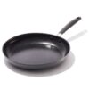 OXO Good Grips 12" Frying Pan Skillet, 3-Layered German Engineered Nonstick Coating, Stainless Steel Handle with Nonslip Silicone, Black Non-Induction 85 71fkRLQ9F L
