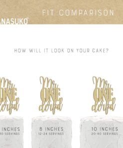 NANASUKO 1st Birthday Cake Topper - mr Onederful - Double Sided Gold Glitter - Premium Quality Made in USA 15 71flIQXIS2L