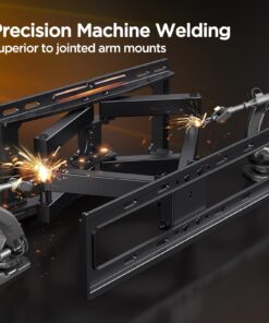 Perlegear Full Motion TV Wall Mount for 26-65 inch TVs, TV Bracket Supports Swivel Articulating Level Extension Tilt Arms, Max VESA 400x400mm up to 99lbs, 16" Wood Studs, PGMFK4 27 71flzaccidL