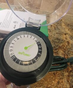 BN-LINK Outdoor Power Strip with Programmable Mechanical Timer and Yard Stake, 6 Grounded Outlets - 6 ft Cord, Weatherproof for Outdoor Lamps Lights Ponds Christmas Lights 1875W/15A ETL Listed Dial 23 71fmKKSxyxL