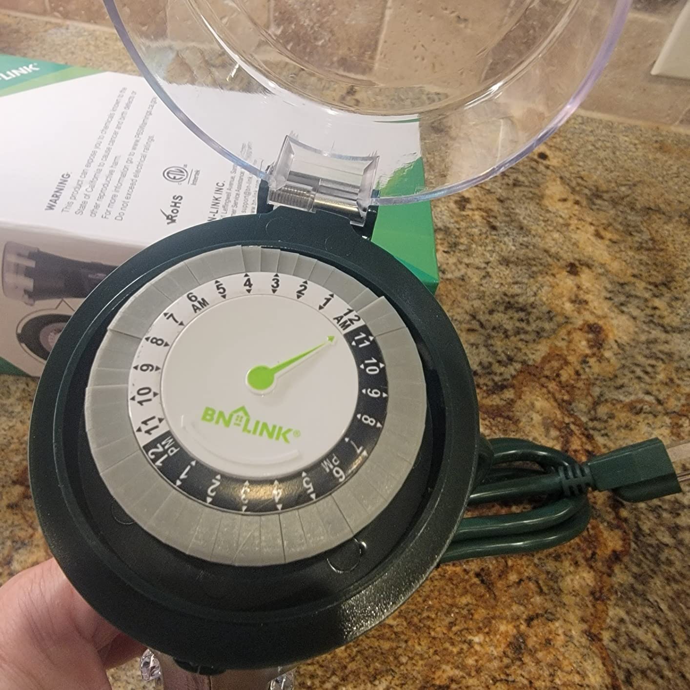 BN-LINK Outdoor Power Strip with Programmable Mechanical Timer and Yard Stake, 6 Grounded Outlets - 6 ft Cord, Weatherproof for Outdoor Lamps Lights Ponds Christmas Lights 1875W/15A ETL Listed Dial 11 BN-LINK Outdoor Power Strip with Programmable Mechanical Timer and Yard Stake, 6 Grounded Outlets - 6 ft Cord, Weatherproof for Outdoor Lamps Lights Ponds Christmas Lights 1875W/15A ETL Listed Dial - Image 11