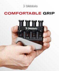 D'Addario Accessories Hand Exerciser–Improve Dexterity and Strength in Fingers, Hands, Forearms- Adjust Tension Per Finger– Simulated Strings Help Develop Calluses- Comfortable Conditioning Varigrip Only(Original) 31 71fmOytpUWL