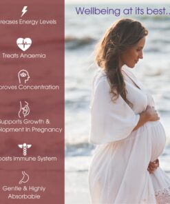 Iron Supplement for Women & Men, Natural Ferrous Chelate, Bisglycinate 25mg + Vitamin C, B6, B12, Folic Acid - Iron Pills for Anemia, Iron Deficiency & Energy Support - 120 Count 1 19 71fmu7UAoZL 1