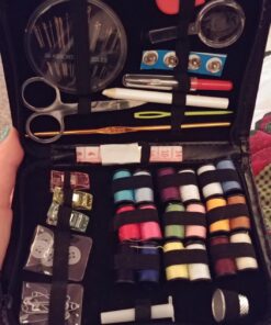 ARTIKA Sewing Kit for Adults and Kids - Small Beginner Set w/Multicolor Thread, Needles, Scissors, Thimble & Clips - Emergency Repair and Travel Kits - Sewing Accessories and Supplies 46 71fnh85PEL 1