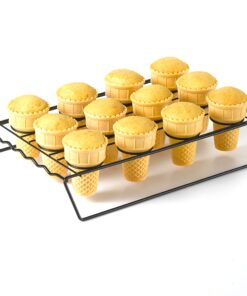 Nifty Ice Cream Cone Cupcake Baking Rack – Holds up to 12 Medium & Large Cupcake Cones, Non-Stick, Dishwasher Safe, Use for Baking, Cooling & Serving Treats 36 71fnhlf1BpL 2