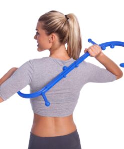 Body Back Buddy Classic - Trigger Point Massage Tool, Neck and Back Massager Handheld, Manual Self Massager, Massage Cane, Muscle Knot Remover with Instructions (Blue Marbled) Blue Marbled 21 71fois7hkoL
