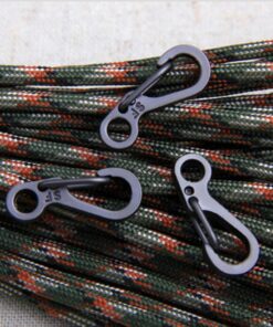 SZHOWORLD 10PCS/LOT Mini SF Spring Backpack Clasps Metal Snap Carabiners EDC Keychain Camping Bottle Paracord Hooks Black 19 71fpK7BlaRL