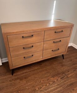 Evolur Stilnovo Mid Century Double Dresser, Sugar Cane (928-SC) , 52x18x35 Inch (Pack of 1) 21 71fqJd4kNRL
