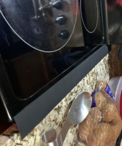 Silicone Stove Counter Gap Cover / Filler by Kindga 25" Long, Sealing Spills Between Kitchen Appliances Washing Machine and Stovetop, Set of 2 (Black) 25" Black 41 71fqV64JlL