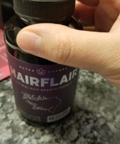 NutraChamps HairFlair | Hair Health Vitamins for Women | Biotin Vitamins for Hair Skin & Nails | Hair Health Supplement for All Hair Types with Biotin, Keratin, Collagen, Bamboo, Aloe & More 43 71frLvsWfxL