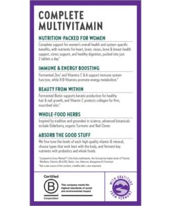 New Chapter Women's Multivitamin Advanced Formula for Stress, Bone, Immune, Beauty & Energy Support, Higher Levels of Whole-Food Fermented Essential Nutrients for Women + Iron + Vitamin D3, 120 Count 120 Count (Pack of 1) 23 71fs2LwKBaL
