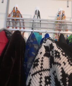 Deco Brothers Over The Door Hook Organizer with 6 Hooks, Silver 33 71fsTZc4xxL