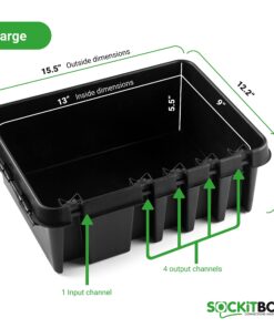 SockitBox – The Original Weatherproof Connection Box – Indoor & Outdoor Electrical Power Cord Enclosure for Timers, Extension Cables, Reels, Transformers, Power Strips, Lights & Tools – Large – Black 23 71fsUhcCqmL