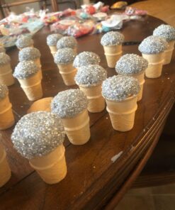 Joy Mini Cups Miniature Ice Cream Cones For Kids, Desserts, Cupcake Cones, Cake Pops 42 Count (1 Box/42 cones) 26 71fslFXTyL