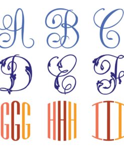 Alternative view of Cricut Anna's Decorative Monograms