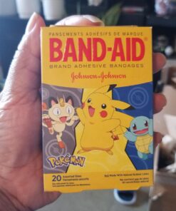 Band-Aid Brand Adhesive Bandages for Minor Cuts & Scrapes, Wound Care Featuring Pokémon Characters for Kids, Assorted Sizes 20 ct Pokemon 20 Count (Pack of 1) 37 71ftg2MjB3L