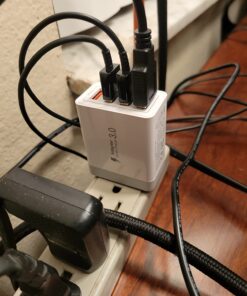 USB Wall Charger, Aioneus 40W 4-Port Fast Charger Block, Multiport USB Cube Power Adapter Wall Charger Plug Charging Block for iPhone 15 14 13 12 11 Pro Max XR Xs Max 8,Samsung,Moto,Android Phones White 38 71ftoaTVVwL