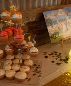 YestBuy 4 Tier Acrylic Cupcake Stand, Premium Cupcake Holder, Acrylic Cupcake Tower Display Cady Bar Party Décor – Display for Pastry(4.7" Between 2 Layers)… 4 Tier Square (4.7" between 2 layers) Clear 26 71fv3xyFlNL