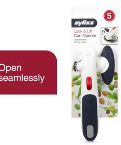 Alternative view of Zyliss Lock N' Lift Can Opener - Can Opener with Lid Lifter Magnet - Manual Can Opener with Locking Mechanism - Safe and Easy-to-Turn - Stainless Steel - White Lock & Lift White