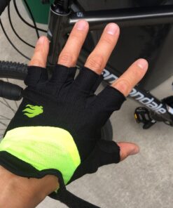FIRELION Bike Gloves for Men/Women Cycling,Cycling Gloves for Outdoor MTB DH Road Racing,Full Finger Half Finger Padded Bicycle Protective Gloves,Non-Slip Shock-Absorbing Touchscreen Riding Gloves Large Green 19 71fvYiKpGwL
