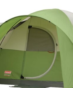 Coleman Montana Camping Tent, 6/8 Person Family Tent with Included Rainfly, Carry Bag, and Spacious Interior, Fits Multiple Queen Airbeds and Sets Up in 15 Minutes Green 8-Person 32 71fvmXjZ8mL