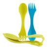Light My Fire Original BPA-Free Tritan Sporks'n Case, 2-Pack with Case Cyan/Lime