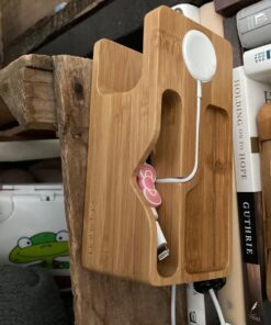 Spigen S370 Designed for Apple Watch Stand and Cell Phone Stand for Any Apple Watch Series and Phone 32 71fxw0ZbzHL