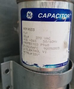 GE Genteq Replacement for Capacitor 30/5 uf 370 volt 97F9833, 370V, 30/5 MFD, Dual Run, Round Capacitor 20 71fyG66GU8L