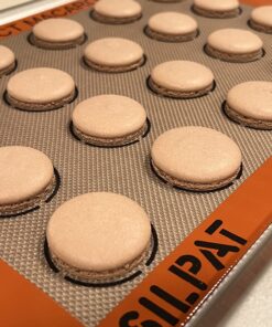 Silpat Perfect Macaron Non-Stick Silicone Baking Mat, 11-5/8" x 16-1/2", Orange 80 71fyOWTCu2L