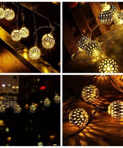 Globe String Lights, CMYK 20 Ft 40 Balls Waterproof LED Fairy Lights, Outdoor Starry Lights Solar Powered String Lights, Decorative Lighting for Home, Garden, Party, Festival, Warm White 22 71fzMqCCz8L