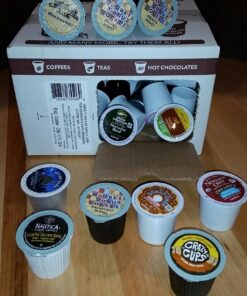 Coffee Pods Variety Pack Sampler, Assorted Single Serve Coffee for Keurig K Cups Coffee Makers, 40 Unique Cups - Great Coffee Gift Coffee Variety 36 71g LBMzyfL
