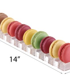 Jusalpha® Clear Acrylic Macaron/Cookies Display Tray (Capacity:10) 1 Capacity:10 10 71g YLECezL