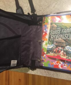 Case-It The Classic Zipper Binder - 2 Inch O-Rings - Multiple Pockets - 800 Sheet Capacity - Comes with Shoulder Strap - Purple D-251 24 71g cRx34lL