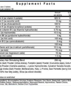 Hair Growth Supplements with Solubilized Keratin for Visibly Thicker and Stronger Hair, 23 Hair Vitamins, Science Backed Hair Growth Product - 1 Month Supply by Ultrax Labs 60 Count (Pack of 1) 28 71g0CdYWGhL