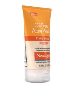 Neutrogena Oil-Free Acne Face Scrub, 2% Salicylic Acid Acne Treatment Medicine, Daily Face Wash to help Prevent Breakouts, Oil Free Exfoliating Facial Cleanser for Acne-Prone Skin, 4.2 fl. oz Unscented 4.2 Fl Oz (Pack of 1) 36 71g0qqDTuML